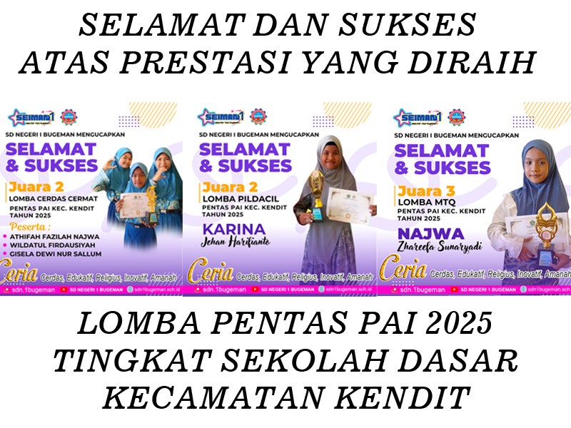 BORONG JUARA DI PENTAS PAI (PENDIDIKAN AGAMA ISLAM) 2025 KECAMATAN KENDIT