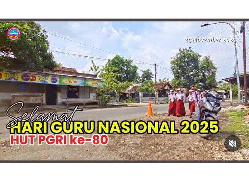 SDN I BUGEMAN MENGUCAPKAN SELAMAT HARI GURU NASIONAL 2025 DAN HUT PGRI KE 80